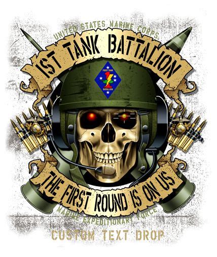 1st Tank Battalion Usmc Shirt Us Army Military Logo Usmc Shirts