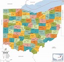 Printable Map Of Ohio Counties