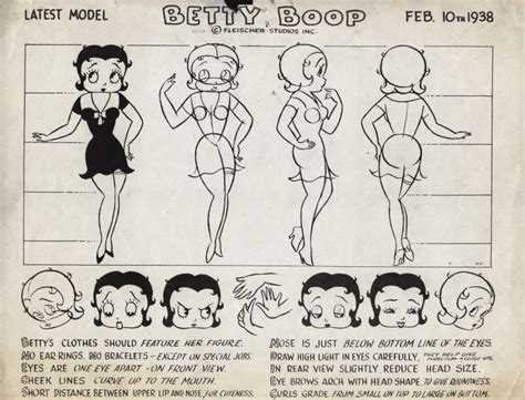Model Sheets 1920s 30s And 40s Vintage Cartoon Cartoon Styles
