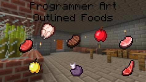 Outlined Foods Minecraft Texture Pack
