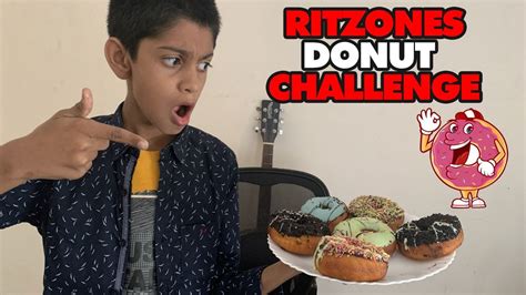 Donut Eating Challenge Ritzones Youtube