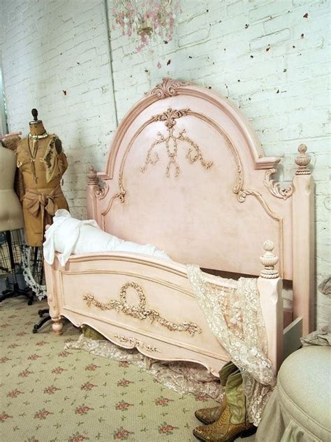 Painted Cottage Romance Queen Shabby Pink Bed Shabby Chic Bedroom