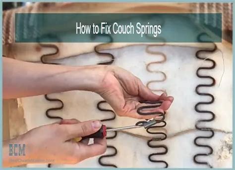 How To Fix Couch Springs All By Yourself