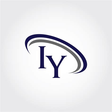 Monogram Iy Logo Design By Vectorseller Thehungryjpeg