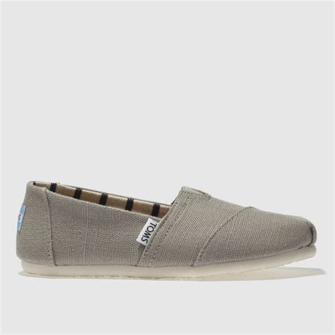Toms Light Grey Alpargata Venice Flat Shoes Shoefreak