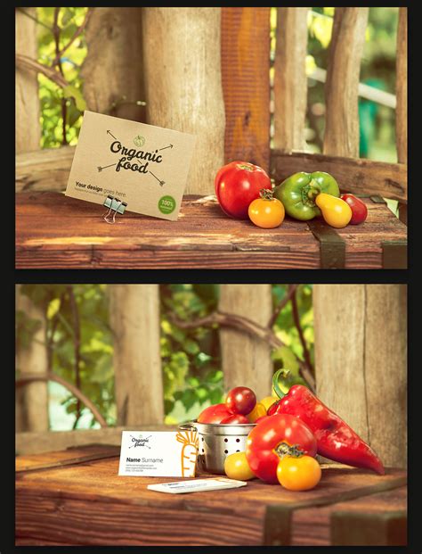 Organic Food Photo Mockup / Vegetables - CSForm
