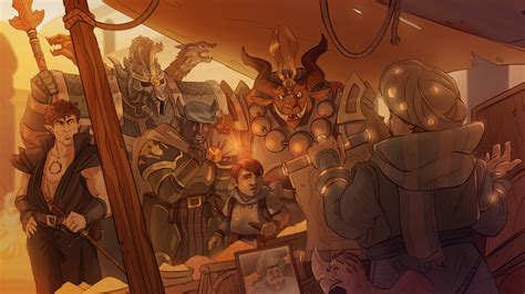 Art Commissioned Party Piece Of My Dnd Group The Square Table Rdnd