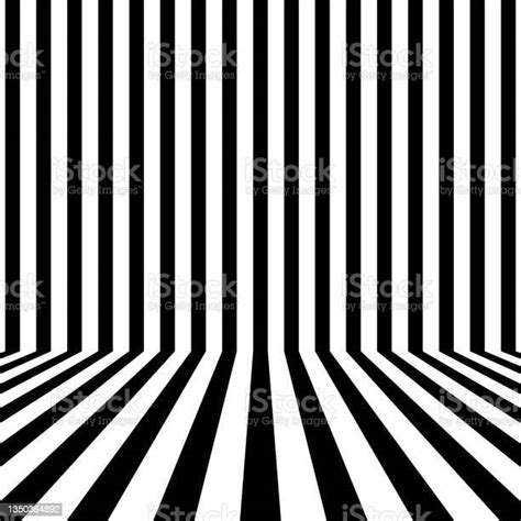 Alternating White And Black Stripes Background Stock Illustration