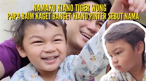 Kiano Udah Bisa Ngomong Nama Lengkap Sendiri Kiano Tiger Wong Papa Baim