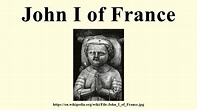 John I of France - YouTube