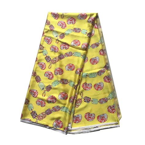 Fashion New Design African Style Satin Silk Wax Fabric Soft Comfortable Silk Print Wax Fabric