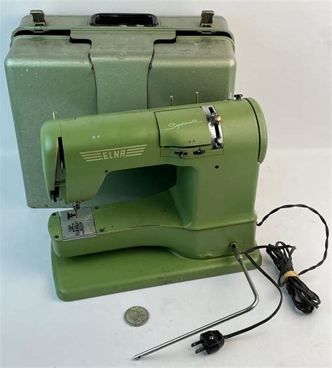 Lot Vintage 1956 Elna Supermatic Sewing Machine No 722010 W