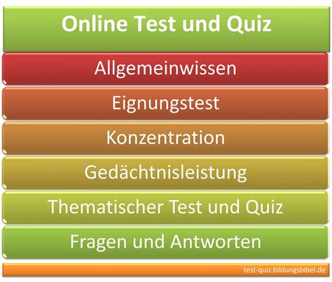 Online Quiz Online Test Quizfragen And Antwort