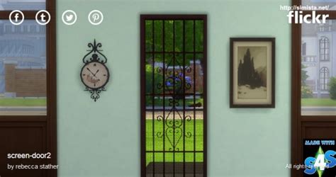 Simista Screen Door • Sims 4 Downloads