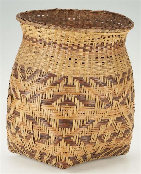 Lot 625 3 Native American Cherokee Rivercane Baskets Case Auctions