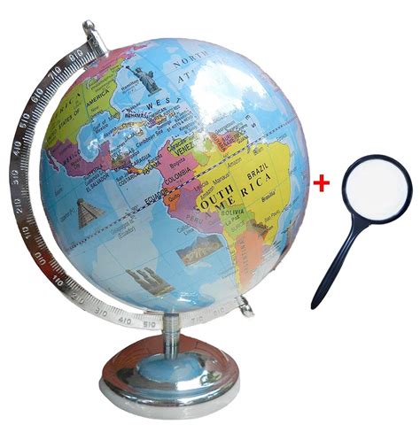Geokraft Educational Political Laminated 8 Inches Globe With Monuments