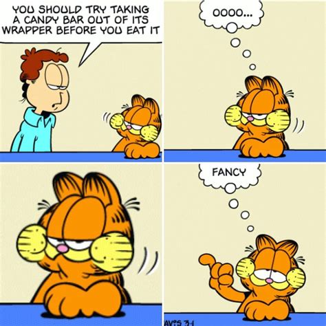 garfield comic on instagram “fancy 😻 garfield lovable lazy orange kitty cat wrapper