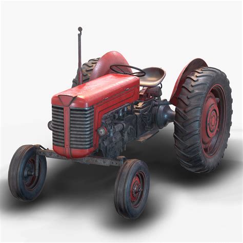 3d Model Tractor Pbr Ue4 Turbosquid 1472383