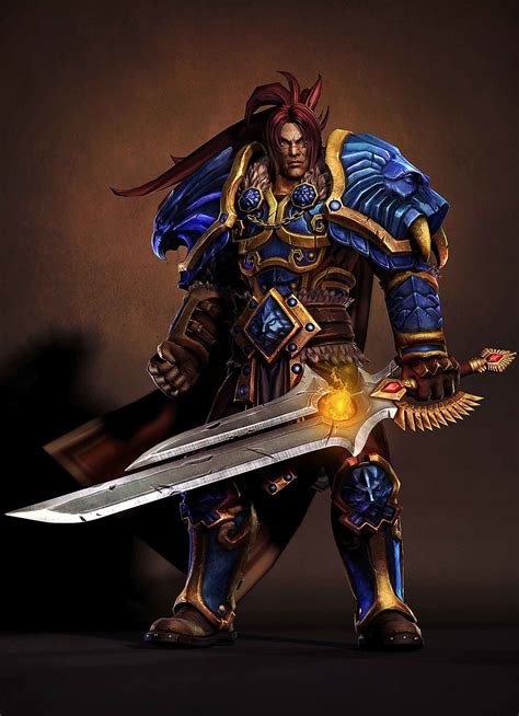 Artstation Varian Wrynn The King Of Human In World Of Warcraft魔兽