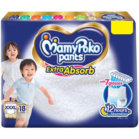Buy Mamypoko Pants Extra Absorb Diaper Pants Xxxl 18 To 35 Kg Online At Best Price Of Rs 999