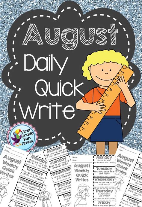 Quick Writes For Your First Month Of School Whether Its Aug Or Sept