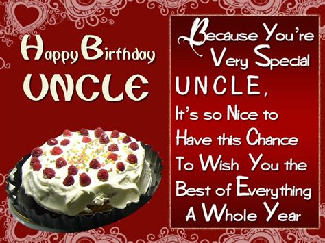 Birthday Wishes For A Special Uncle Birthday Greetings Card
