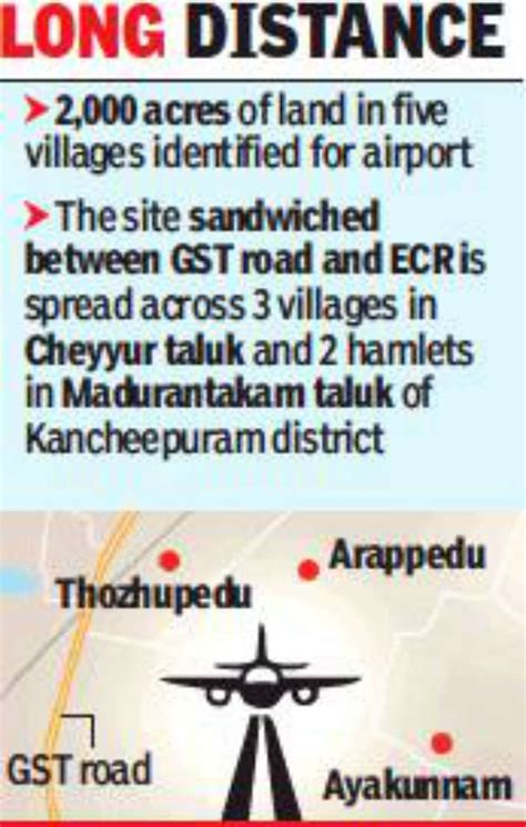 airport: Tamil Nadu plans second airport 100km south of Chennai ...