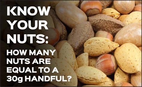 Like most nuts, most of the calories in pecans come from fat, as they contain 20 of fat so stick to the proper serving size of pecans, which is about a handful. Know Your Nuts : How Many Nuts Are Equal To A 30g Handful? / Discount Supplements Blog | Health ...