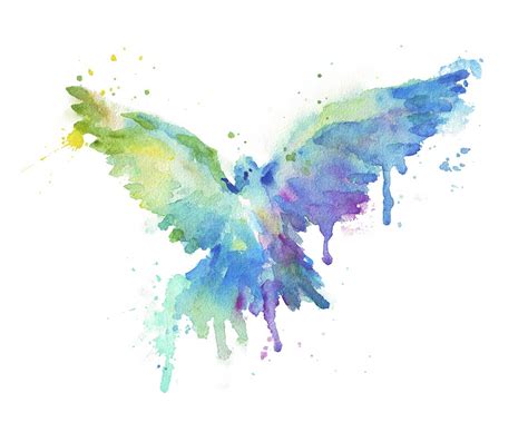 Freedom Bird Watercolor Painting Gogivo