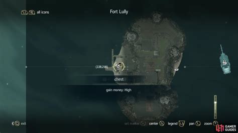 Fort Lully Maps And Treasure Locations Freedom Cry Assassin S
