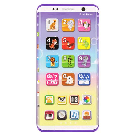 Walfront Baby Educational Smart Phone Toy Portable Smart Phone Toy