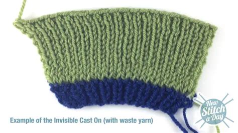 Invisible Cast On Knitting Stitch Dictionary