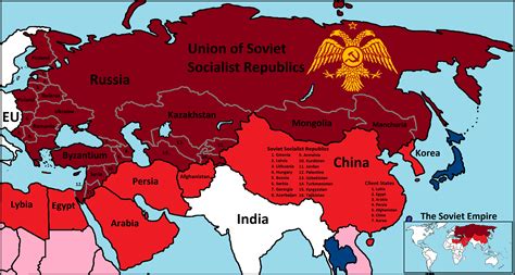 The Soviet Empire OC R Imaginarymaps