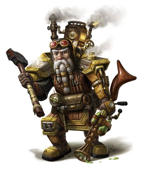 Dwarf Engineer Zbrush Character Rpg Character Character Concept