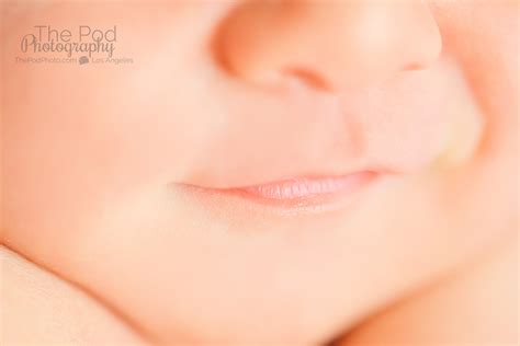 Smiling Newborn Lips Los Angeles Based Photo Studio The Pod