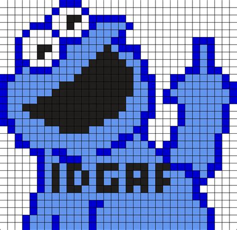 Cookie Monster Perler Bead Pattern Bead Sprites Characters Fuse Images