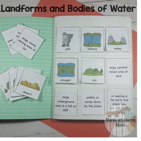Landforms And Bodies Of Water Puzzles And Notebook Reference