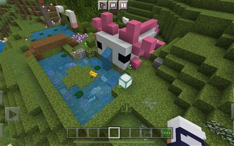 Minecraft Creations Axolotl Minecraft Buildings Pond Kids Rugs