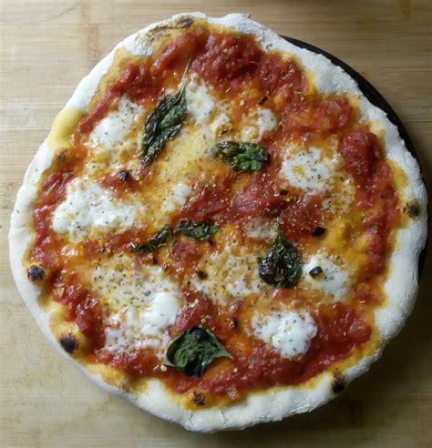 I Made Pizza With Buffalo Mozzarella On My Pizza Stone Rpizza