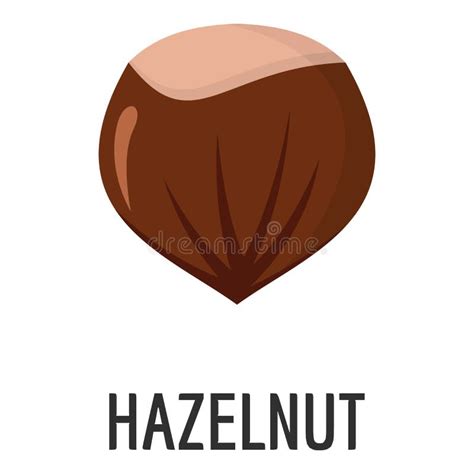 Hazelnut Icon Outline Style Stock Vector Illustration Of Autumn