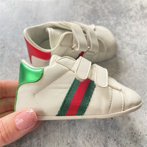 Gucci Shoes Gucci Baby Ace Striped Sneakers 8 Poshmark