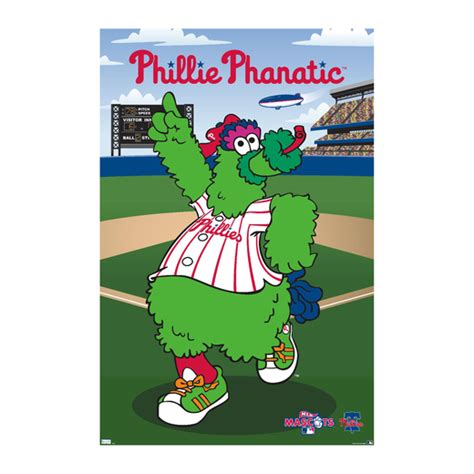 phillie phanatic™ wall poster five below let go and have fun