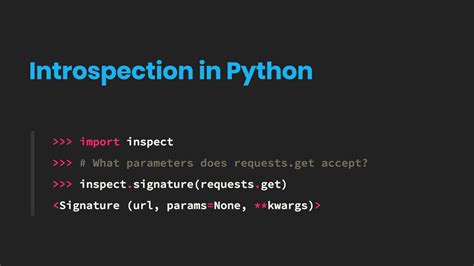 Python Objects Speak For Themselves