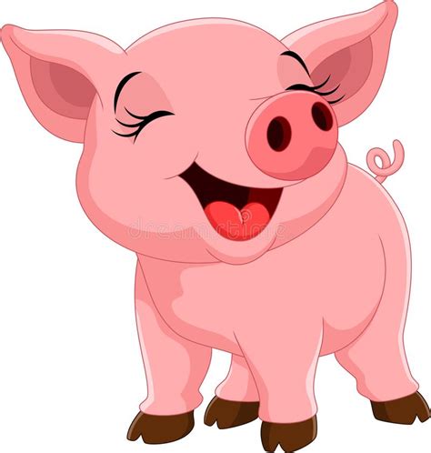 Cute Pig Cartoon Stock Illustration Illustration Of