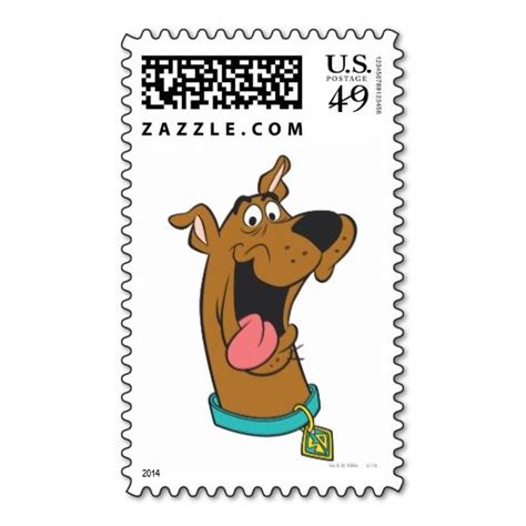 Scooby Doo Tongue Out Postage Scooby Doo Postage Stamp
