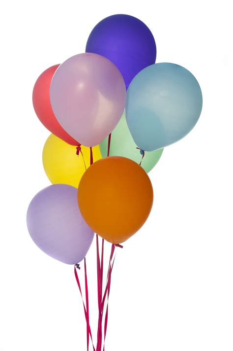Free Image Of Colorful Balloons Isolated On White Background Freebie