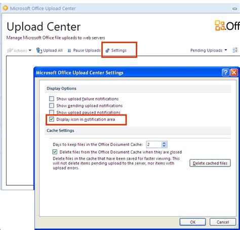Tip Share How To Remove Office Upload Center Icon From System Tray
