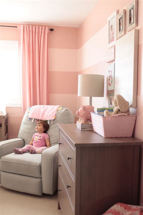 Baby Girl Pink Striped Nursery Project Nursery