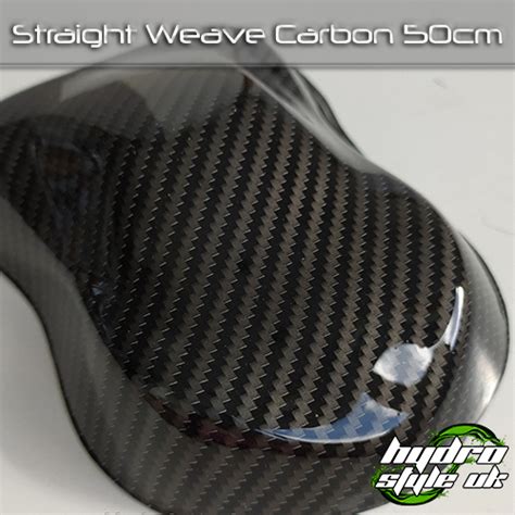 Straight Weave Carbon Hydrographics Film 50cm Hydro Style Uk