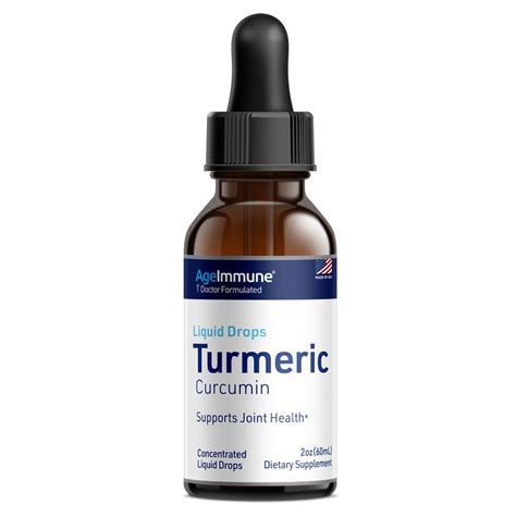 Liquid Turmeric Turmeric Curcumin Drops Age Immune